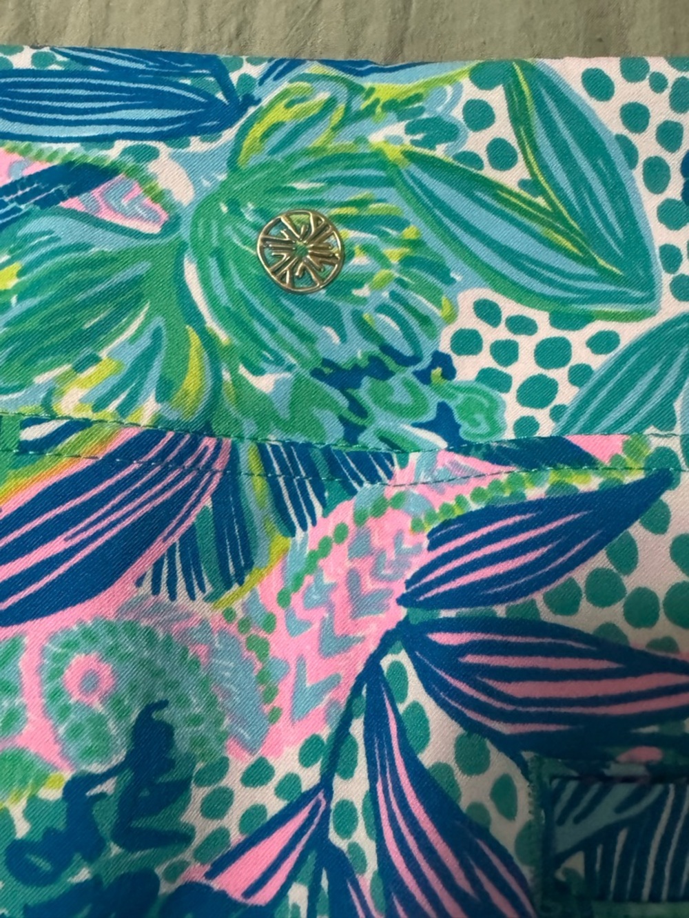 Lilly Pulitzer Monica Skort in "Botanical Green Holiday In The Sun". Size 10 - Picture 3 of 7